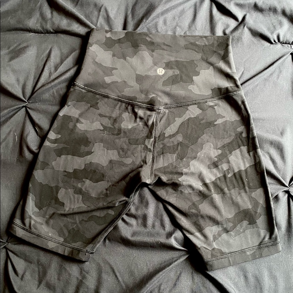 Black and grey lulu biker shorts too small for me